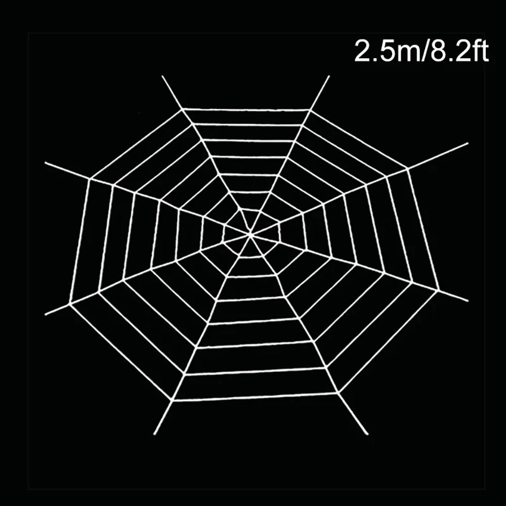150/250cm Black White Spider Web Giant Stretchy Cobweb For Home Bar Garden Haunted House Horror Props Halloween Party Decoration