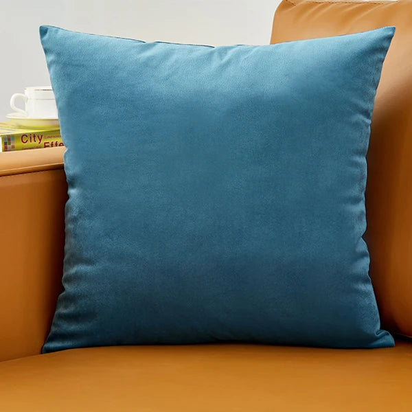 Pillow Cover Velvet Pillow Case 40x40cm For Living Room Sofa Decorative Pillows Home Decor Housse De Coussin Yellow Green Blue
