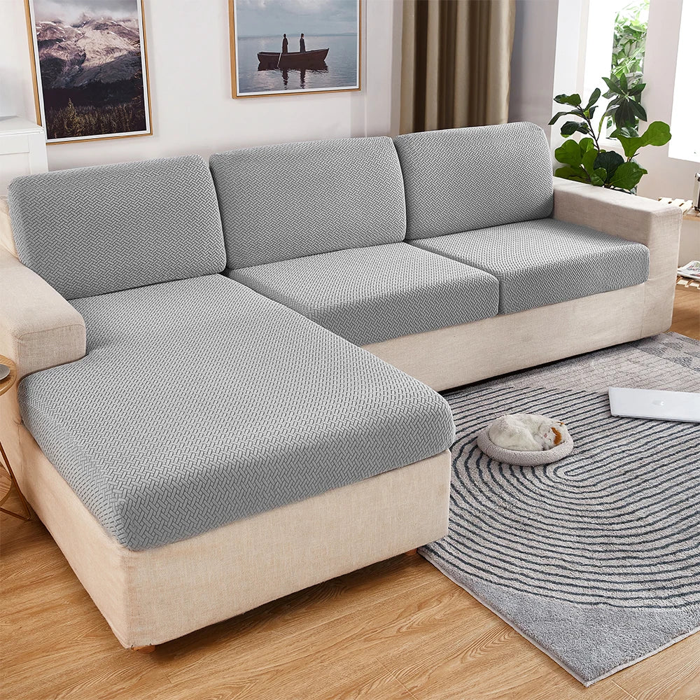 Thick Jacquard Sofa Seat Cover Elastic Sofa Cover Protector Couch Cover for Sofa Anti-dust Removable Sofa Cushion Cover