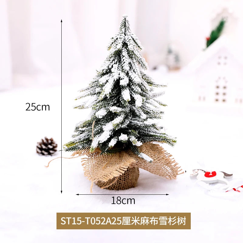 Christmas Snow Artificial White PE Tree Decoration Decor Home Party New Year Scene Shooting Ice Sculpture Museum Decoration Tree