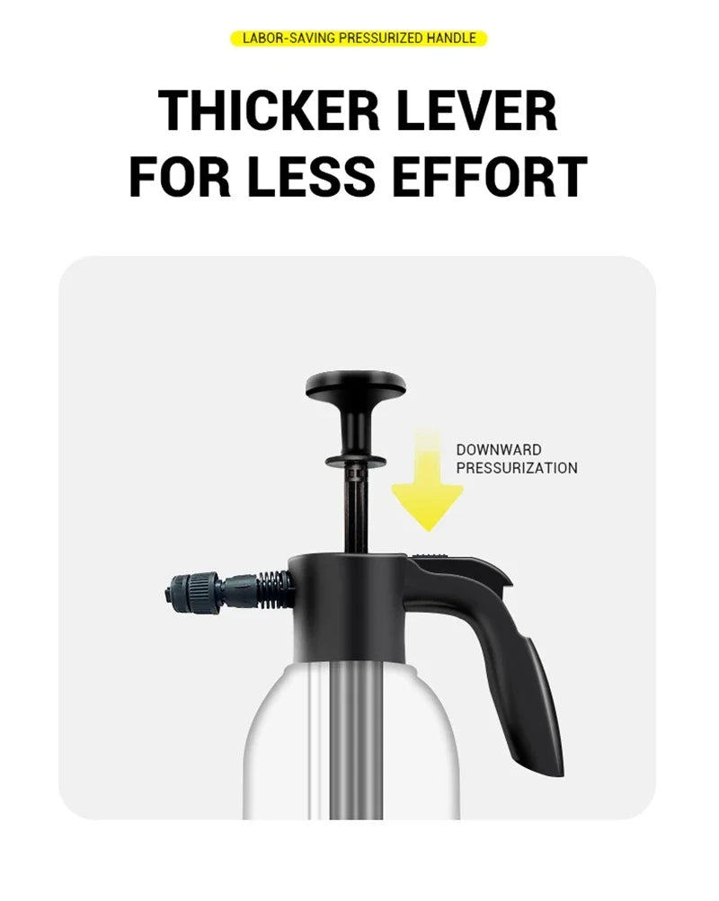 Foam Sprayer Foam Wash Car Spray Bottle High Pressure Spray Gun Manual Air Pressure Water Spray Bottle For Garden Car Wash