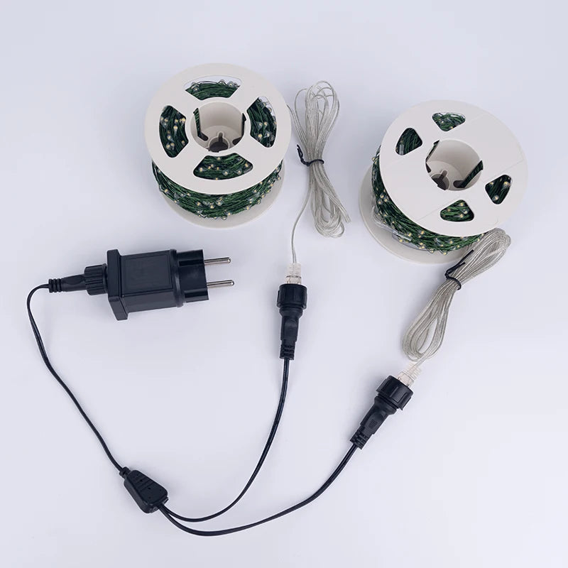 Twinkle Star Christmas Tree Decoration Fairy Lights Green Copper wire 30M 50M 100M 120M 200M 300M Plug in Garland String Light