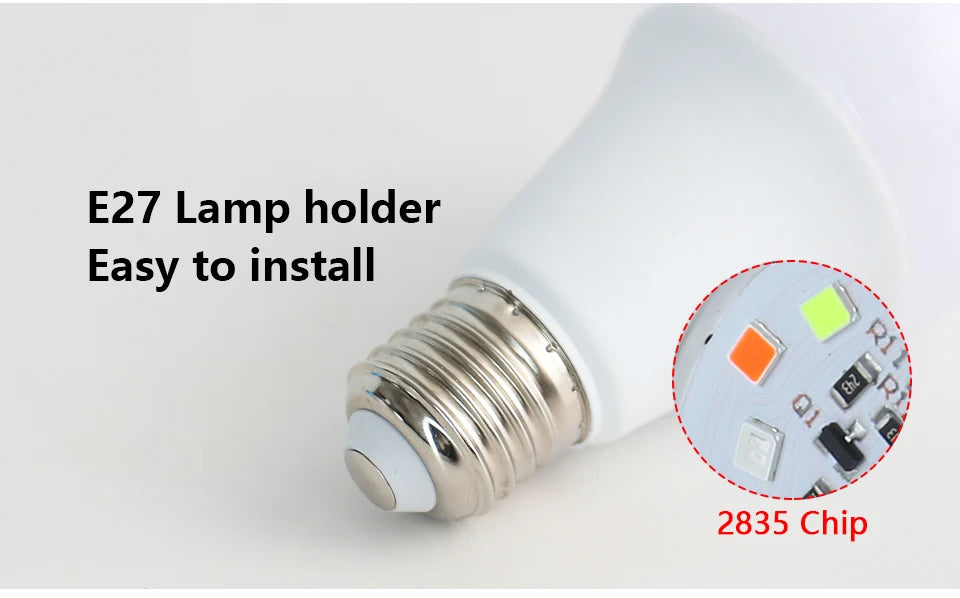 24 Key Remote Control Smart Lamp Atmosphere Light 16 Colors RGB Bulb LED Multicolor Bulb E27 220V Household Lighting Dimmable