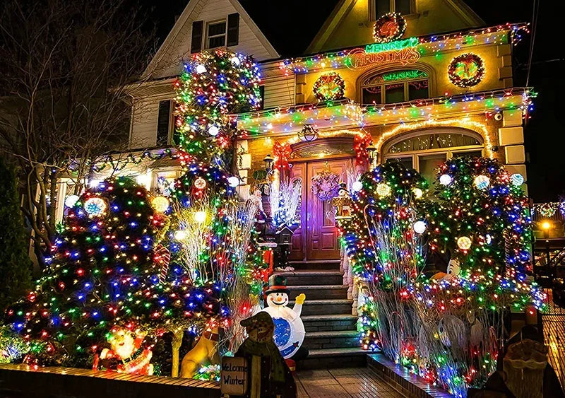 1M-36M LED Outdoor Fishing Net Christmas Fairy Lights Festoon Garden Street Garland Curtain Wedding Tree Ramadan Decoration 2026