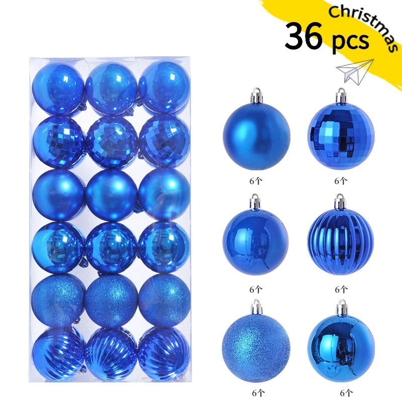1Box 3/4cm Christmas Balls Christmas Tree Ornaments Xmas Hanging Tree Pendants Home Party Christmas Tree Decor New Year Gifts