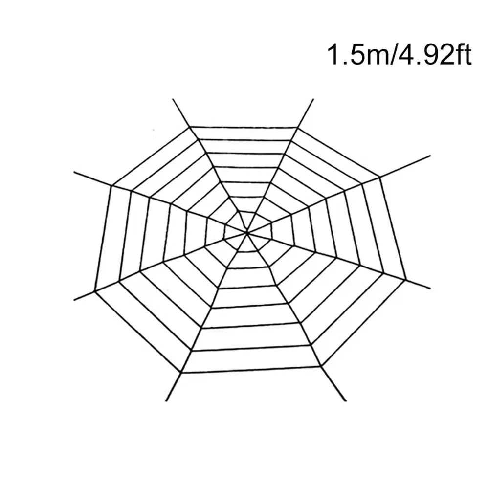150/250cm Black White Spider Web Giant Stretchy Cobweb For Home Bar Garden Haunted House Horror Props Halloween Party Decoration