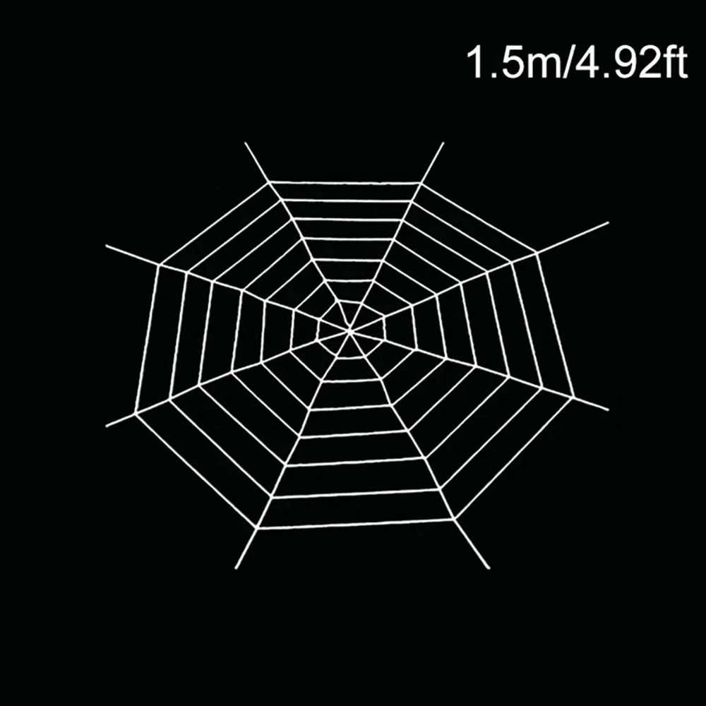 150/250cm Black White Spider Web Giant Stretchy Cobweb For Home Bar Garden Haunted House Horror Props Halloween Party Decoration