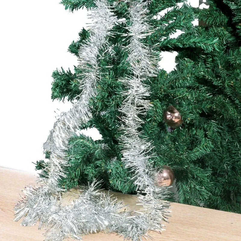 1.5/30M Colorful Christmas Ribbon Garland Xmas Tree Wrapping Tinsel Ribbons DIY Bar Wedding New Year Party Ribbon Decorations