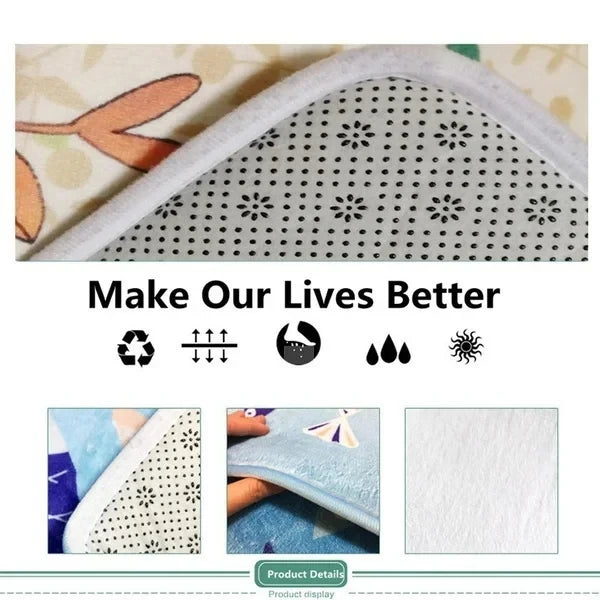 VIKAMA Halloween Pumpkin Ghost Carpet Kitchen Rug Bathroom Carpet For Live Room Sofa Carpet Doormat rmat Bedside Rugs Home Decor