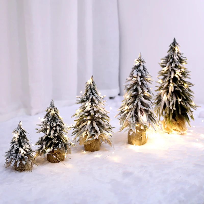 Christmas Snow Artificial White PE Tree Decoration Decor Home Party New Year Scene Shooting Ice Sculpture Museum Decoration Tree
