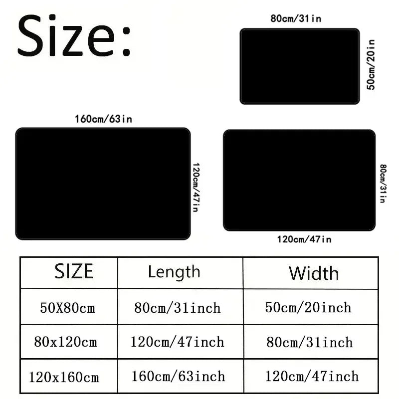 1pc Nightmare Before Christmas Outdoor Carpet Jack Skellington Halloween Christmas Floor Mat Patio Camping Living Room Bedroom