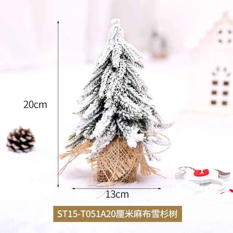 Christmas Snow Artificial White PE Tree Decoration Decor Home Party New Year Scene Shooting Ice Sculpture Museum Decoration Tree