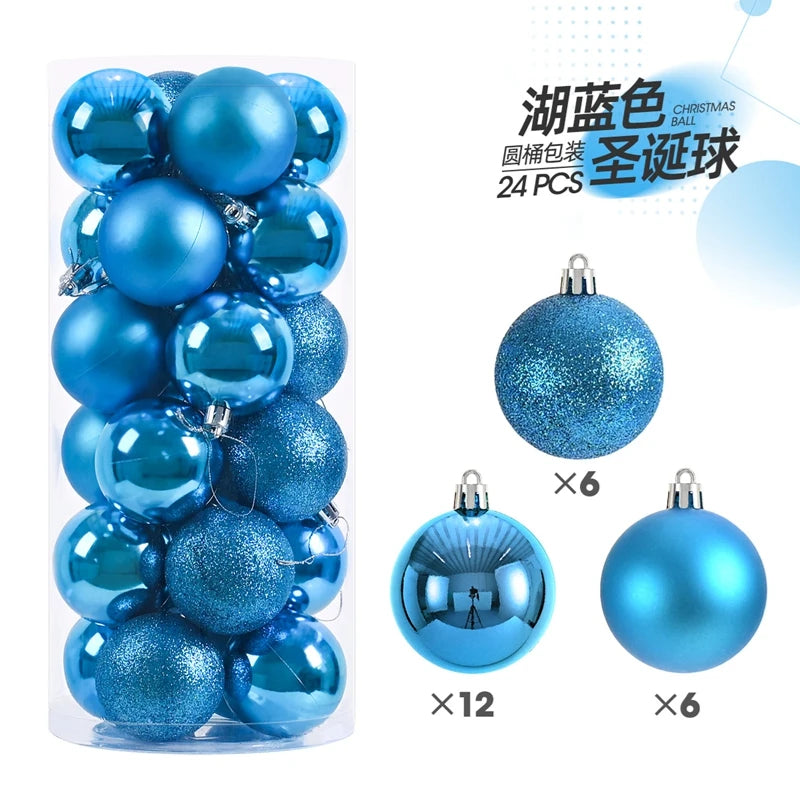 1Box 3/4cm Christmas Balls Christmas Tree Ornaments Xmas Hanging Tree Pendants Home Party Christmas Tree Decor New Year Gifts