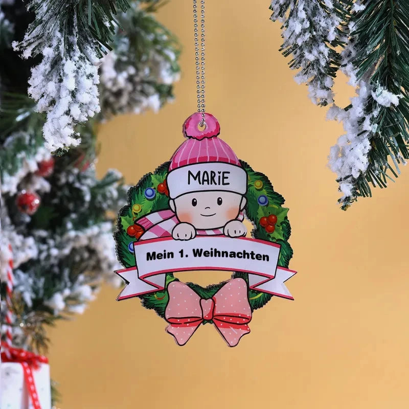 Personalized Family Christmas Ornament Cartoon Pendant Christmas Tree Hanging New Year 2024 Gift Xmas Tree Decoration for Home