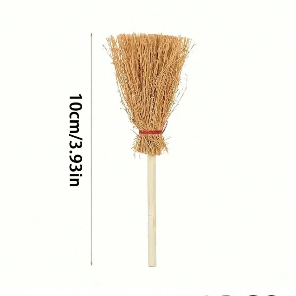 10pcs Halloween brooms, mini brooms, Halloween decorations, autumn decorations, room decorations, kitchen decorations