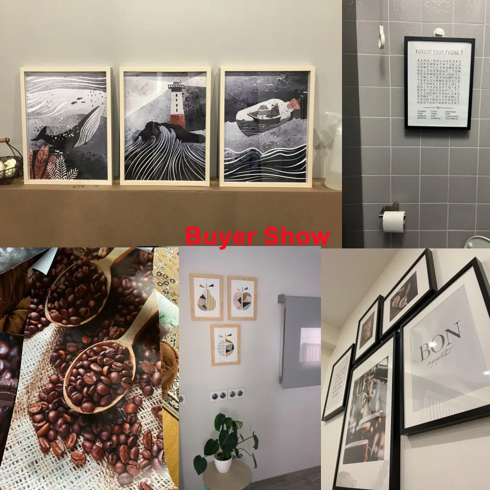 Christmas Blessings Rattan Wreaths Christmas Tree Poster Print Canvas Painting Holiday Wall Art Pictures Home Room Decor