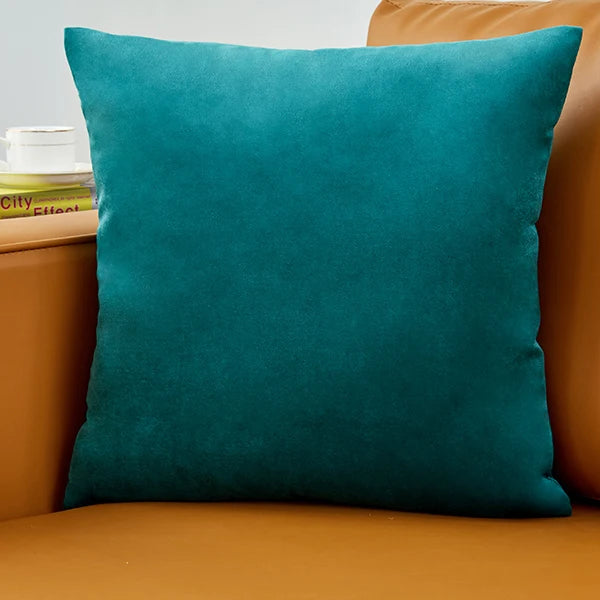 Pillow Cover Velvet Pillow Case 40x40cm For Living Room Sofa Decorative Pillows Home Decor Housse De Coussin Yellow Green Blue