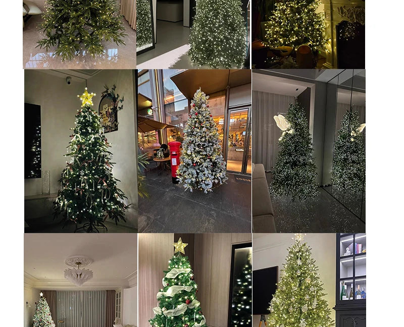 Twinkle Star Christmas Tree Decoration Fairy Lights Green Copper wire 30M 50M 100M 120M 200M 300M Plug in Garland String Light