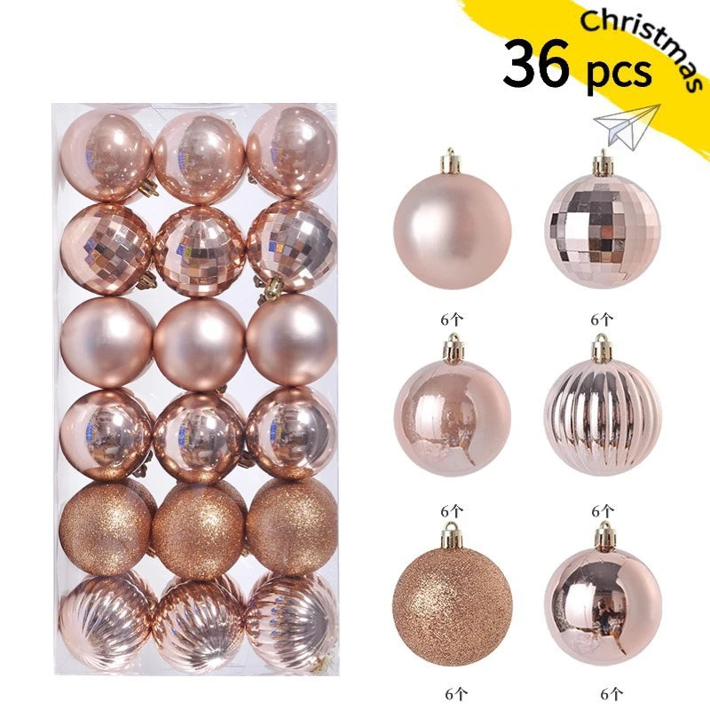 1Box 3/4cm Christmas Balls Christmas Tree Ornaments Xmas Hanging Tree Pendants Home Party Christmas Tree Decor New Year Gifts