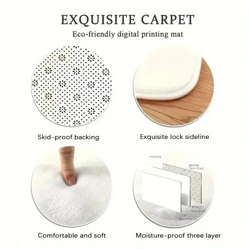 1pc Nightmare Before Christmas Outdoor Carpet Jack Skellington Halloween Christmas Floor Mat Patio Camping Living Room Bedroom