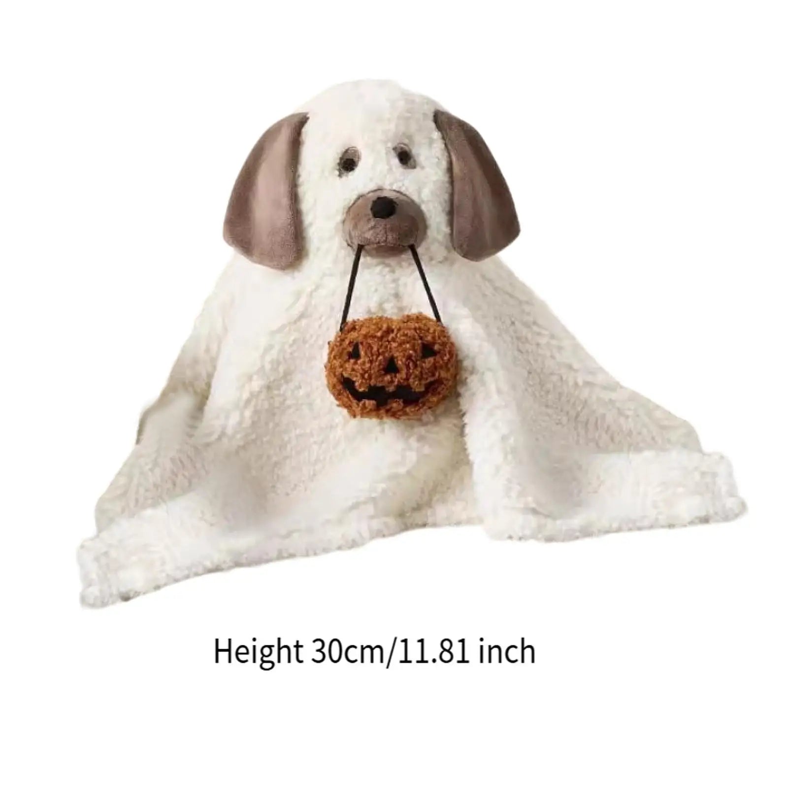Dog Ghost Pillow 3D Decorative Halloween Plush Toy for Living Room Home Sofa