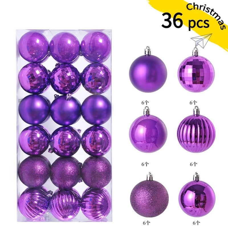1Box 3/4cm Christmas Balls Christmas Tree Ornaments Xmas Hanging Tree Pendants Home Party Christmas Tree Decor New Year Gifts