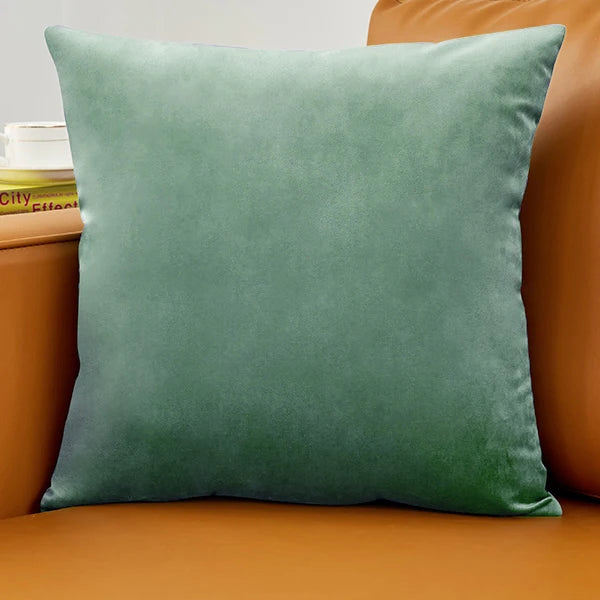Pillow Cover Velvet Pillow Case 40x40cm For Living Room Sofa Decorative Pillows Home Decor Housse De Coussin Yellow Green Blue