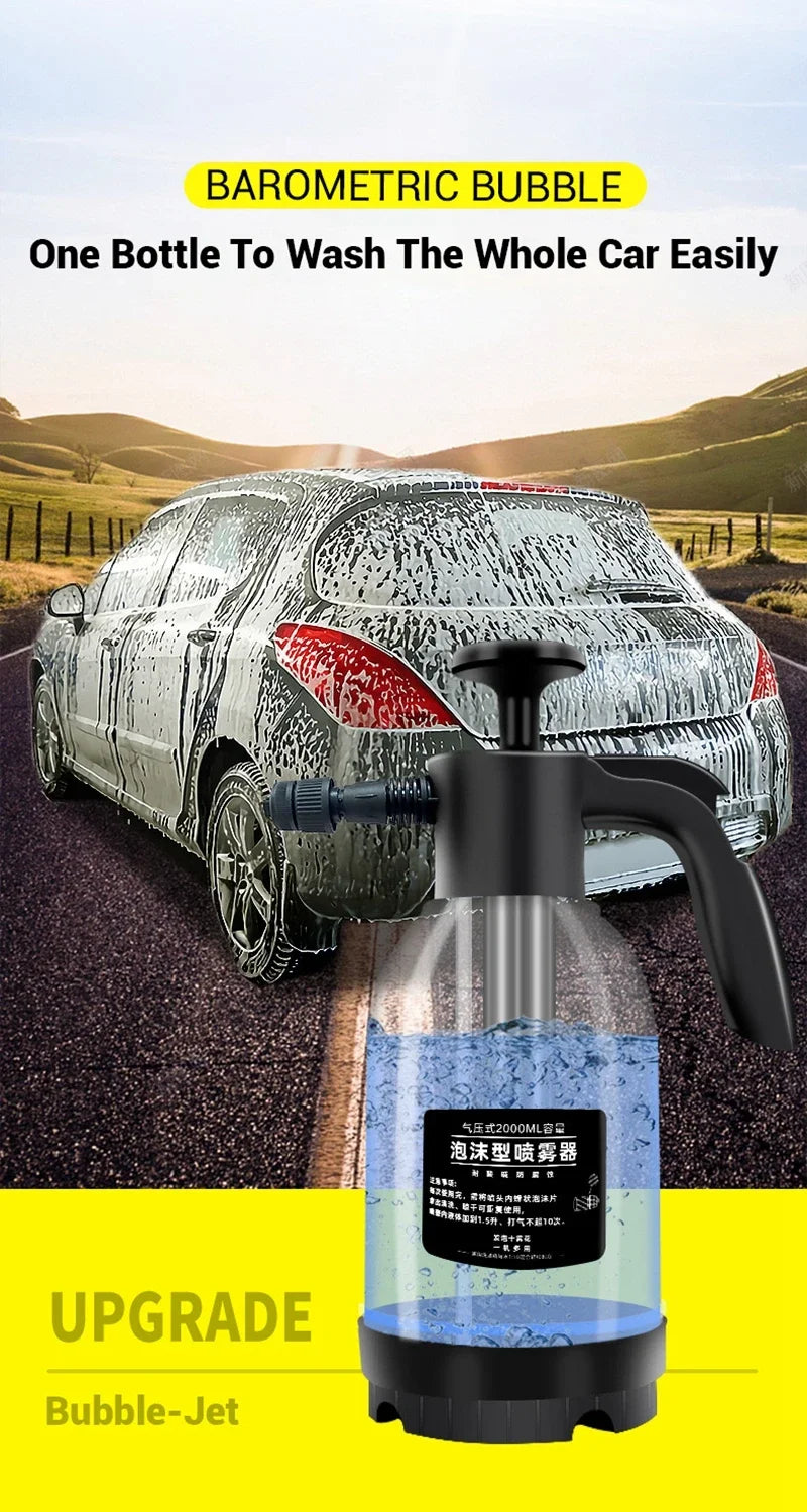 Foam Sprayer Foam Wash Car Spray Bottle High Pressure Spray Gun Manual Air Pressure Water Spray Bottle For Garden Car Wash