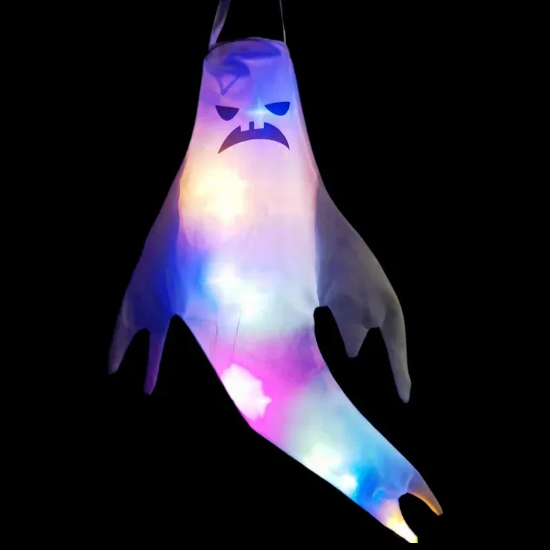 Hanging Ghost Halloween LED Luminous Ghost Children's Gift Scary Party Props Home Outdoor Courtyard Bar Hanging Decorations