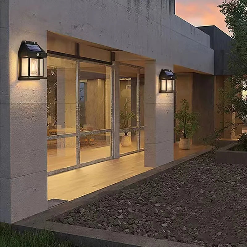 Powerful Outdoor Solar LED Street Light Waterproof Solar Lamp Garden Yard Pathway Wall Decoration External Lighting Fixture