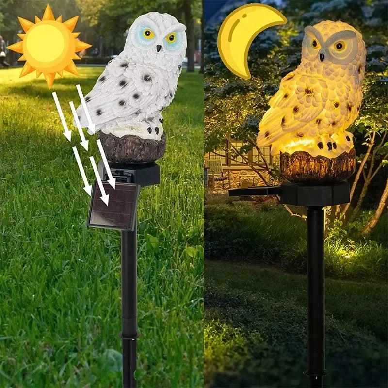 Solar Lamp Owl Animal Solar Garden Lights Solar Powered Solar Led Light Outdoor Garden Decoration Lamp Waterproof Solar Lights