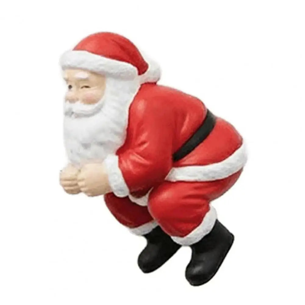 Santa Toothpaste Topper Funny Toothpaste Dispenser 3D Santa Claus Pooping Toothpaste Cap for Christmas Bathroom Decor