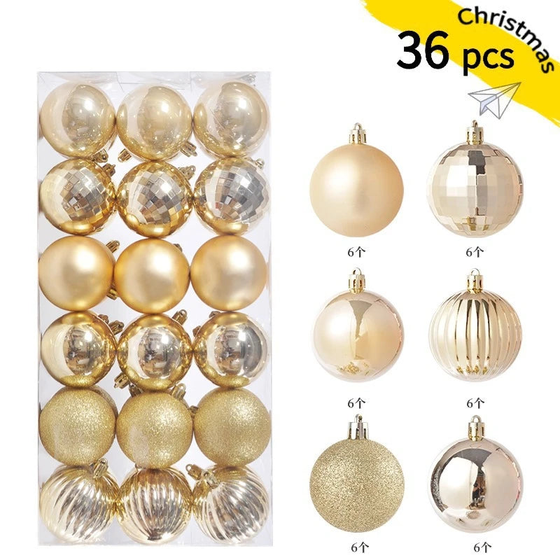 1Box 3/4cm Christmas Balls Christmas Tree Ornaments Xmas Hanging Tree Pendants Home Party Christmas Tree Decor New Year Gifts