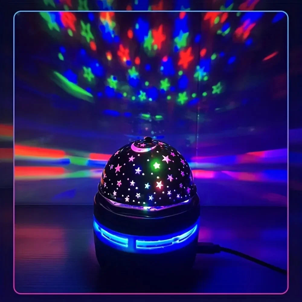 5V Star Galaxy Projector Night Light Sky Colorful Display for Bedrooms Gaming Room USB Auto-Rotating Ambiance for Bedrooms Party