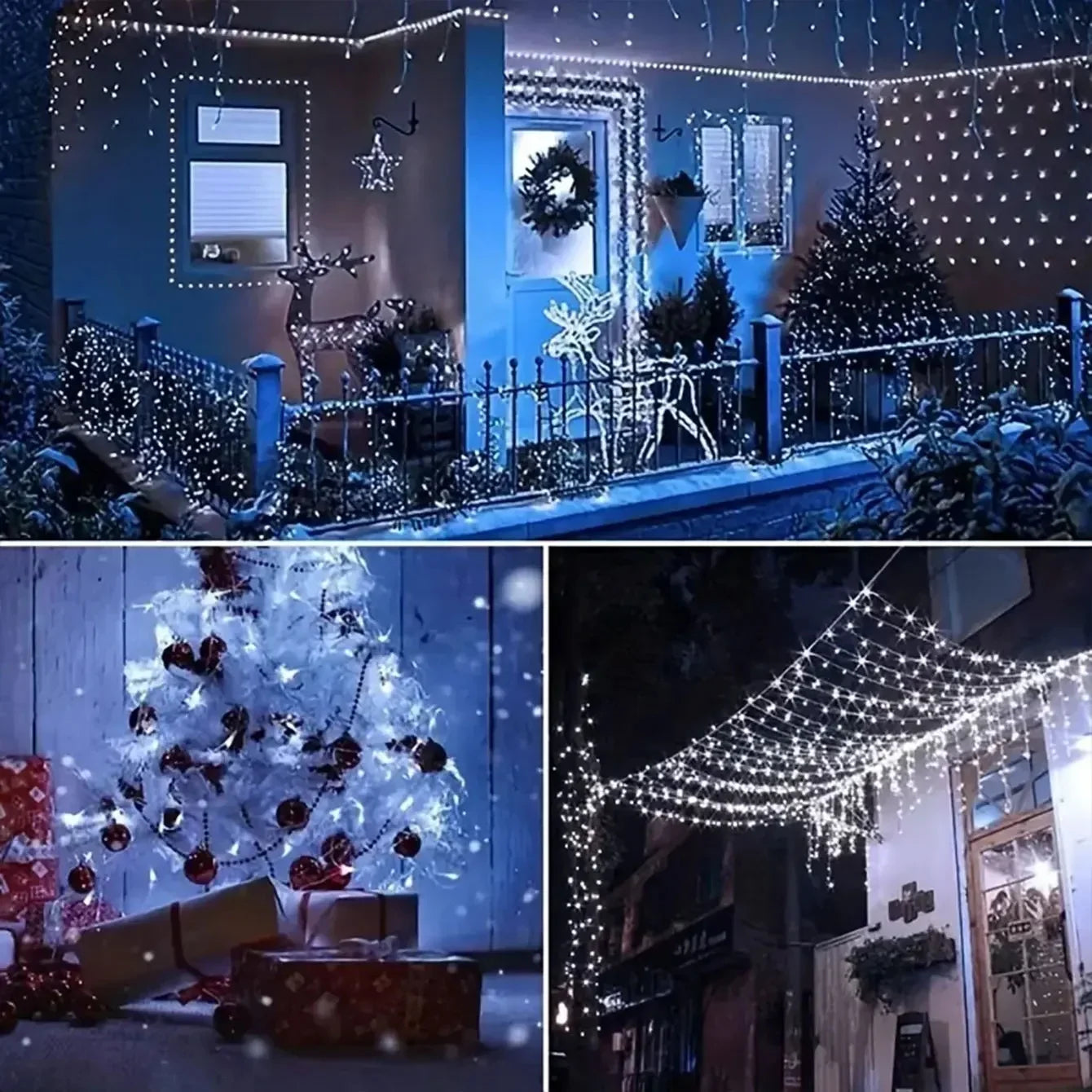 7M~42M Solar Power Fairy String Lights, Waterproof, Copper Wire, Christmas Party Garland, Outdoor Garden, Wedding