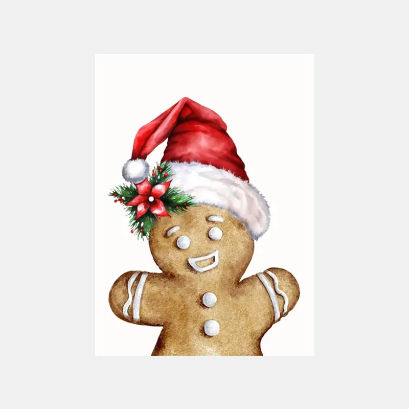 Christmas Blessings Rattan Wreaths Christmas Tree Poster Print Canvas Painting Holiday Wall Art Pictures Home Room Decor