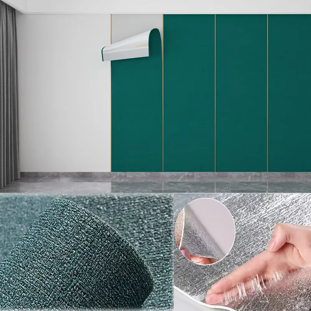 3D Wall Sticker Wallpaper Self-Adhesive Waterproof Wall Covering Panel for Living Room Bedroom Bathroom Home Decoration