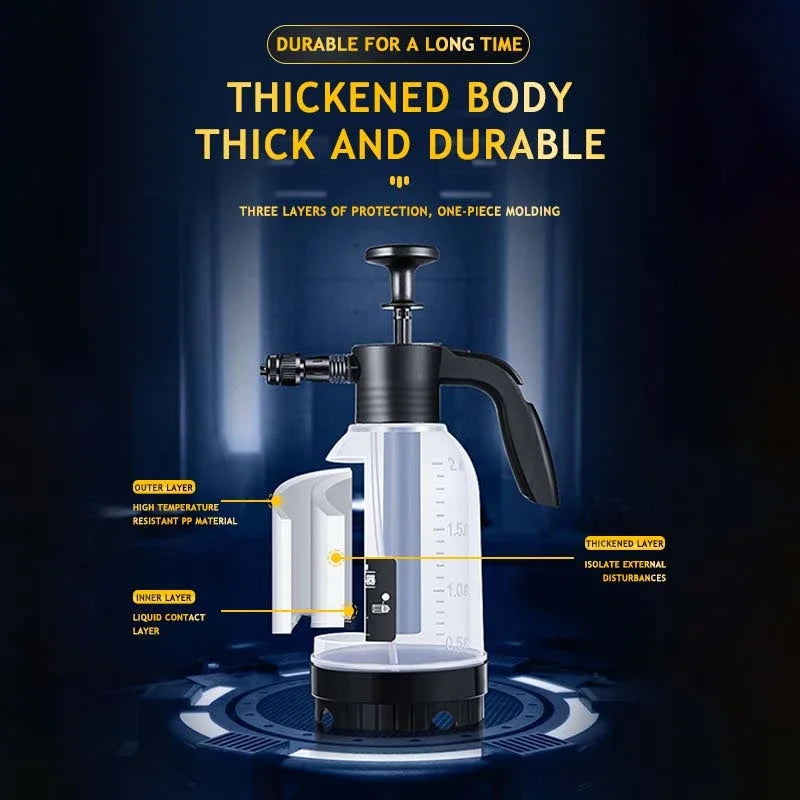 Foam Sprayer Foam Wash Car Spray Bottle High Pressure Spray Gun Manual Air Pressure Water Spray Bottle For Garden Car Wash