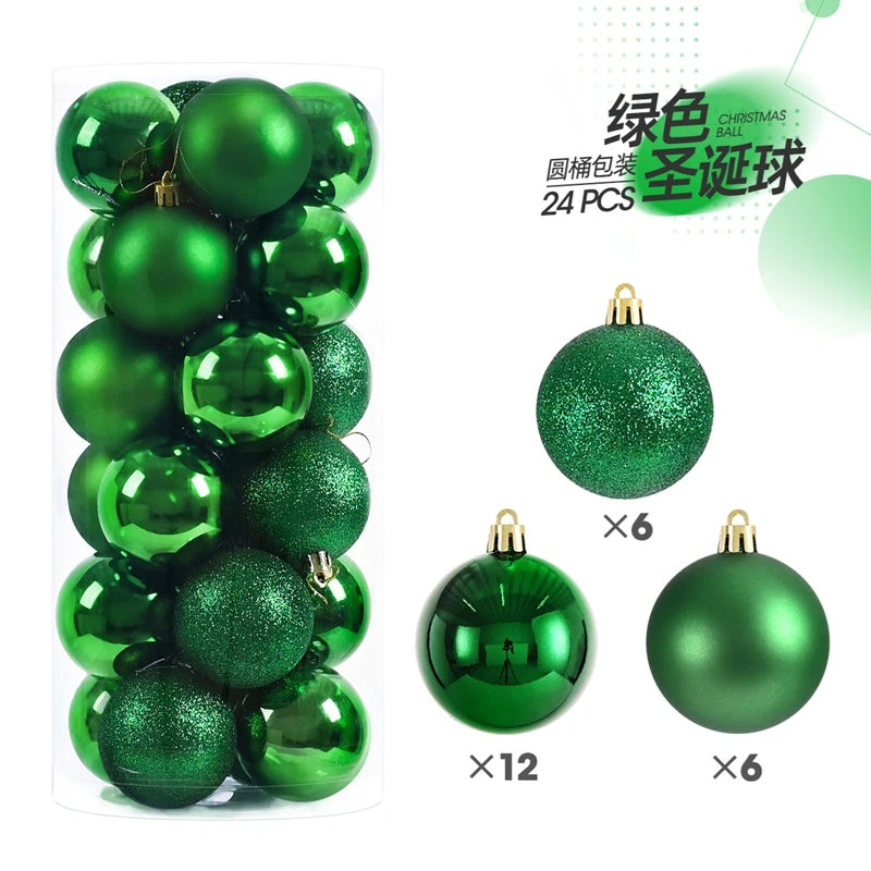 1Box 3/4cm Christmas Balls Christmas Tree Ornaments Xmas Hanging Tree Pendants Home Party Christmas Tree Decor New Year Gifts