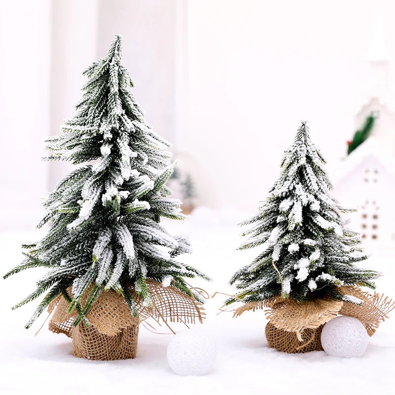 Christmas Snow Artificial White PE Tree Decoration Decor Home Party New Year Scene Shooting Ice Sculpture Museum Decoration Tree