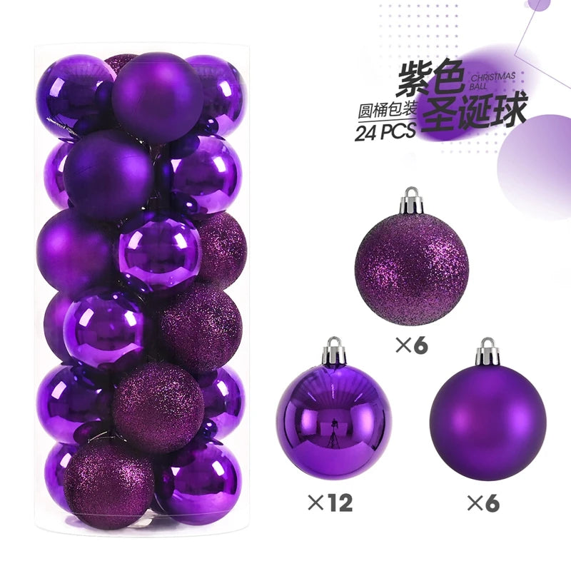 1Box 3/4cm Christmas Balls Christmas Tree Ornaments Xmas Hanging Tree Pendants Home Party Christmas Tree Decor New Year Gifts