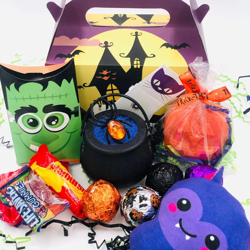 6/12/18pcs Halloween Candy Bucket Mini Black Candy Kettles Cauldron Pot Trick Or Treat Holder Halloween Party Decoration Prop