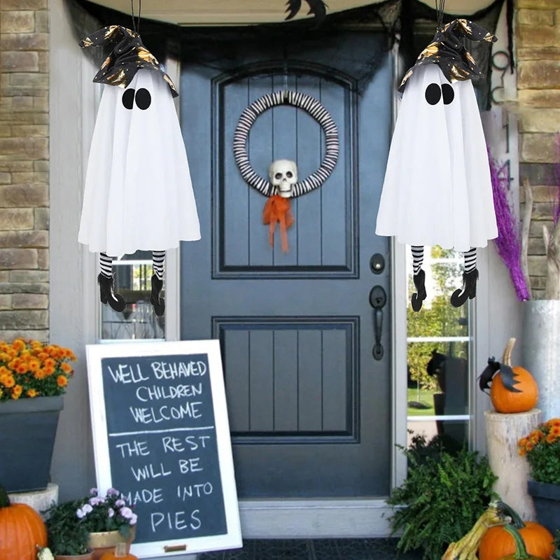 1/2/3pcs Halloween LED Light Up Witch Ghost for Halloween Party Home Indoor Outdoor Yard Decoration Scary Hanging Ornaments Gift