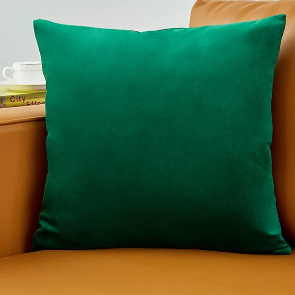 Pillow Cover Velvet Pillow Case 40x40cm For Living Room Sofa Decorative Pillows Home Decor Housse De Coussin Yellow Green Blue