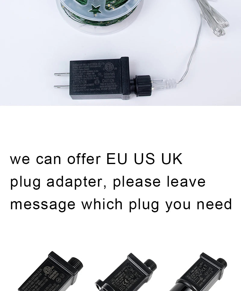 Twinkle Star Christmas Tree Decoration Fairy Lights Green Copper wire 30M 50M 100M 120M 200M 300M Plug in Garland String Light