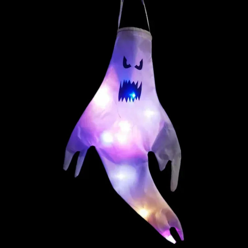 Hanging Ghost Halloween LED Luminous Ghost Children's Gift Scary Party Props Home Outdoor Courtyard Bar Hanging Decorations