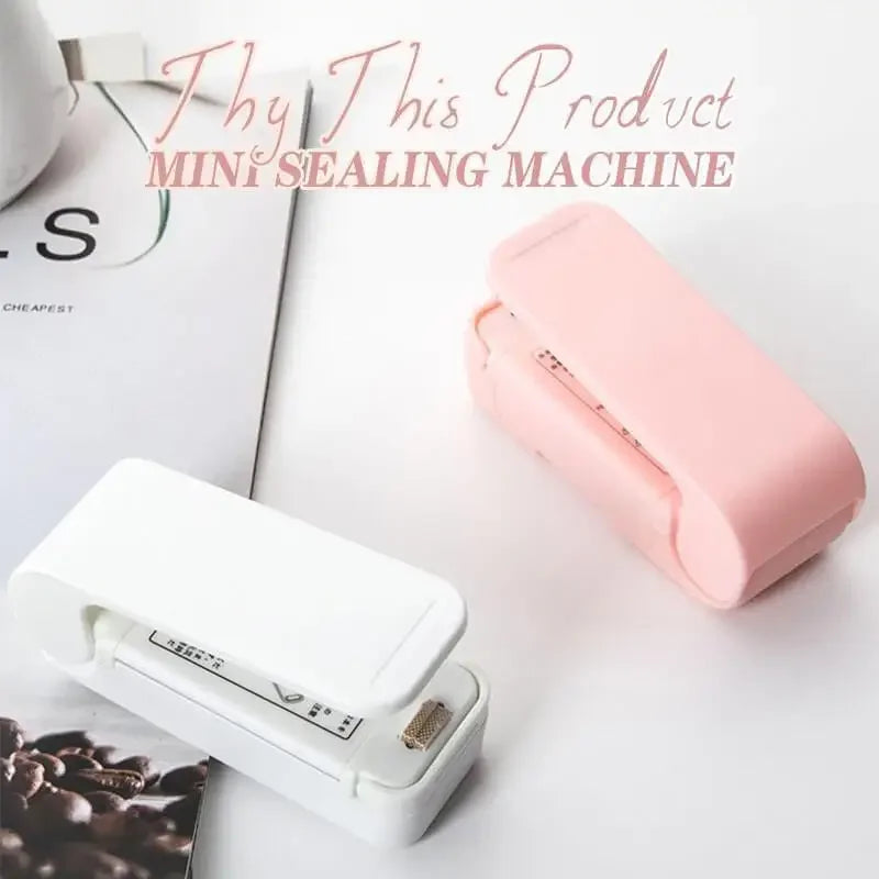Portable Mini Sealer Home Heat Bag Plastic Food Snacks Bag Sealing Machine Food Packaging Kitchen Storage Bag Clips Wholesale
