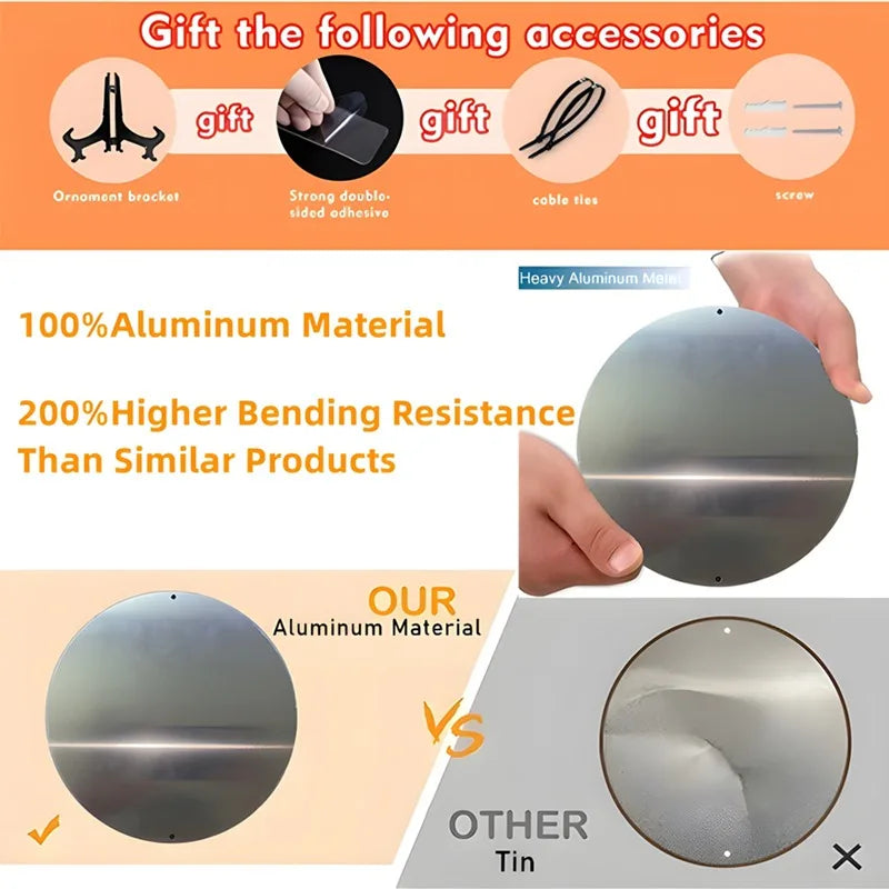 Creative Nativity Scene Christmas Aluminum Wall Art, Round Decor for Living Room, Bathroom, Bedroom & More, Perfect Holiday Gift