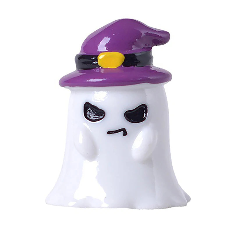 Halloween Micro Landscape Miniature Figurines Resin Craft Mini Fairy Garden Ornaments Cute Pumpkin Ghost Vampire Decoration